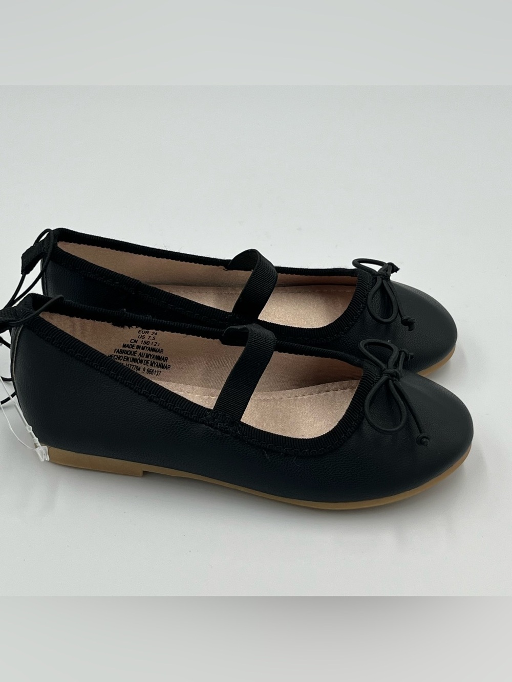 H&M Ballet Flats with Bow Size 7.5 Toddler Black